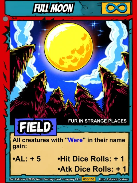 Alternative view of Full Moon Canvas Print from Ward TCG