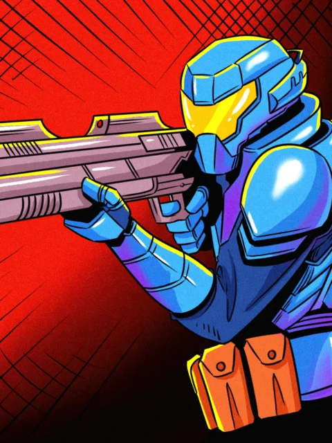 Alternative view of Future Warrior Art Canvas Print from Ward TCG