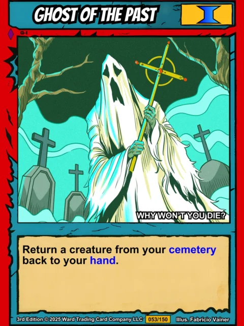 Alternative view of Ghost Of The Past Fantasy Canvas Print from Ward TCG