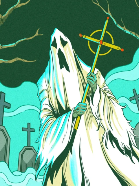 Alternative view of Ghost Of The Past Art Fantasy Canvas Print from Ward TCG