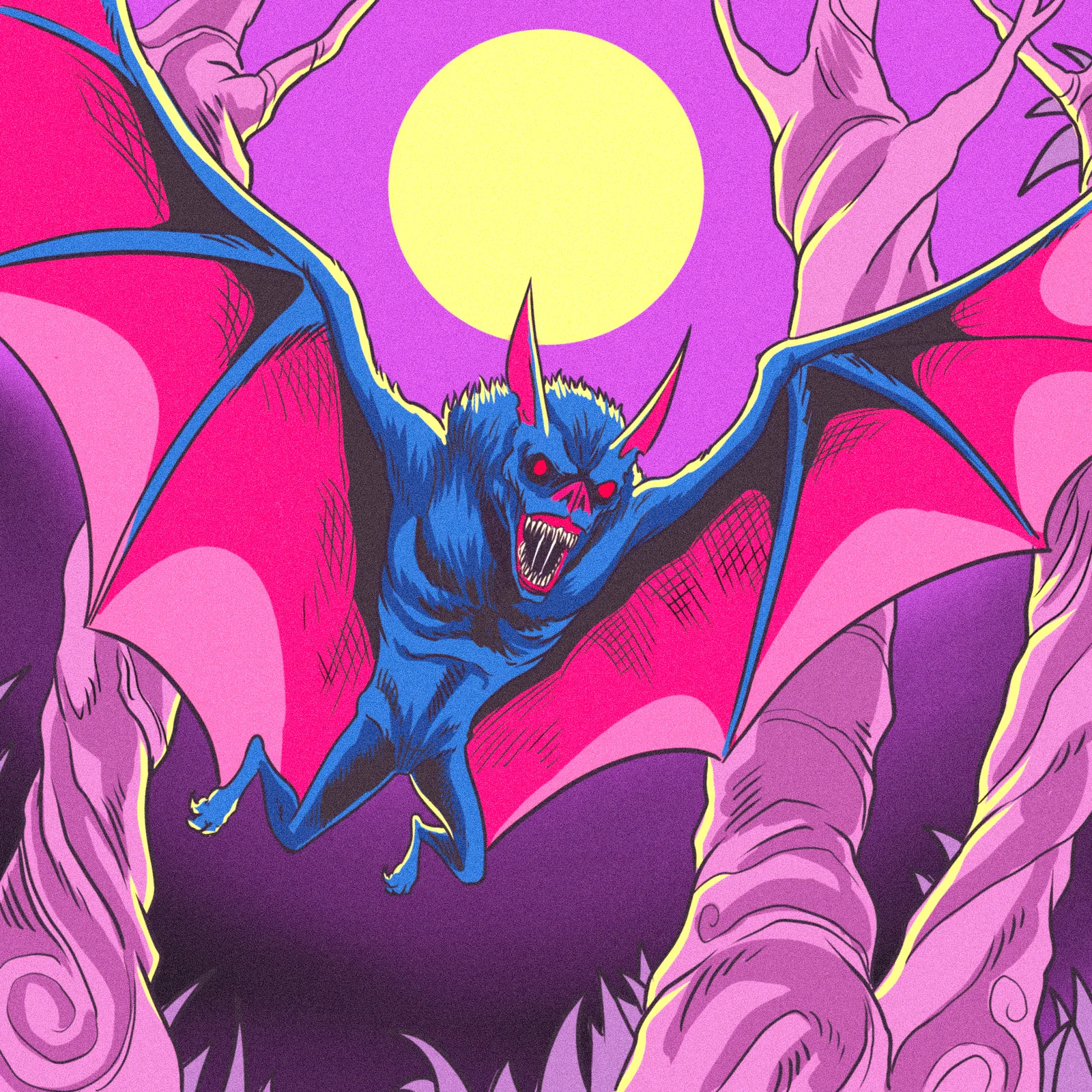 Giant Bat Art Fantasy Canvas Artwork from Ward TCG - Image 2