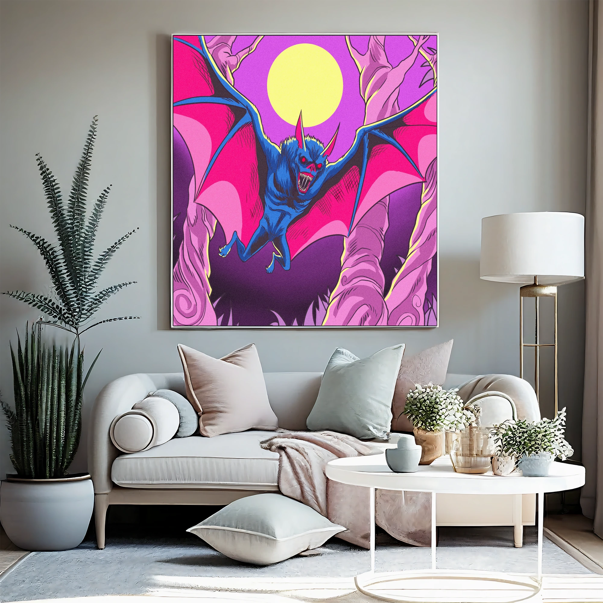 Giant Bat Art Fantasy Canvas Artwork from Ward TCG
