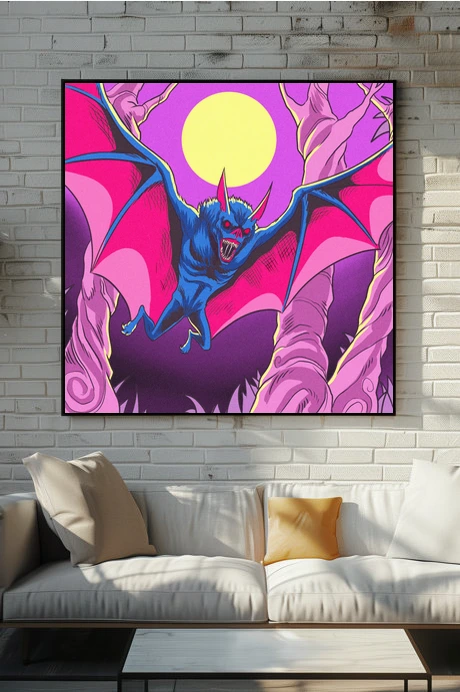 Giant Bat Art Fantasy Canvas Artwork from Ward TCG - Image 5