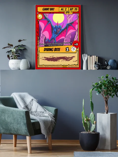 Giant Bat Fantasy Canvas Artwork from Ward TCG