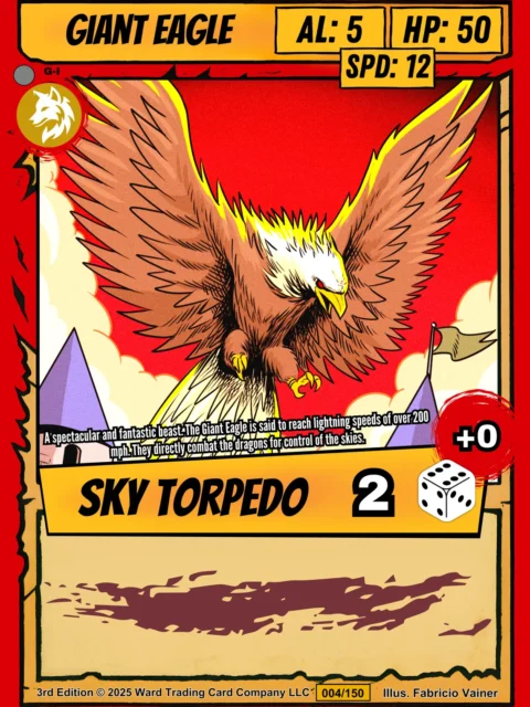 Alternative view of Giant Eagle Fine Art Canvas from Ward TCG