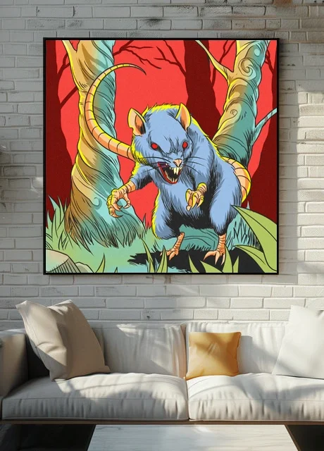 Giant Rat Art Fantasy Wall Art from Ward TCG