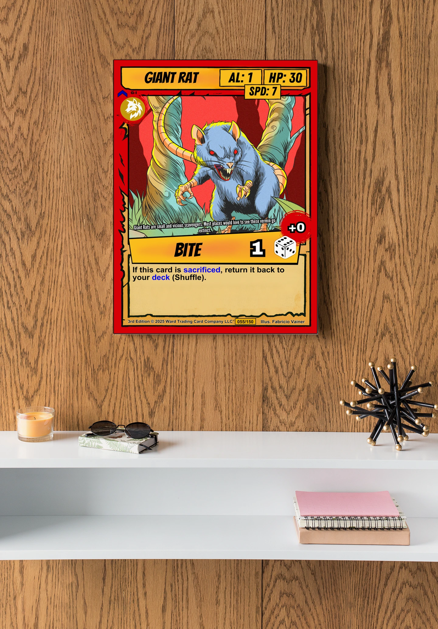 Giant Rat Fantasy Wall Art from Ward TCG