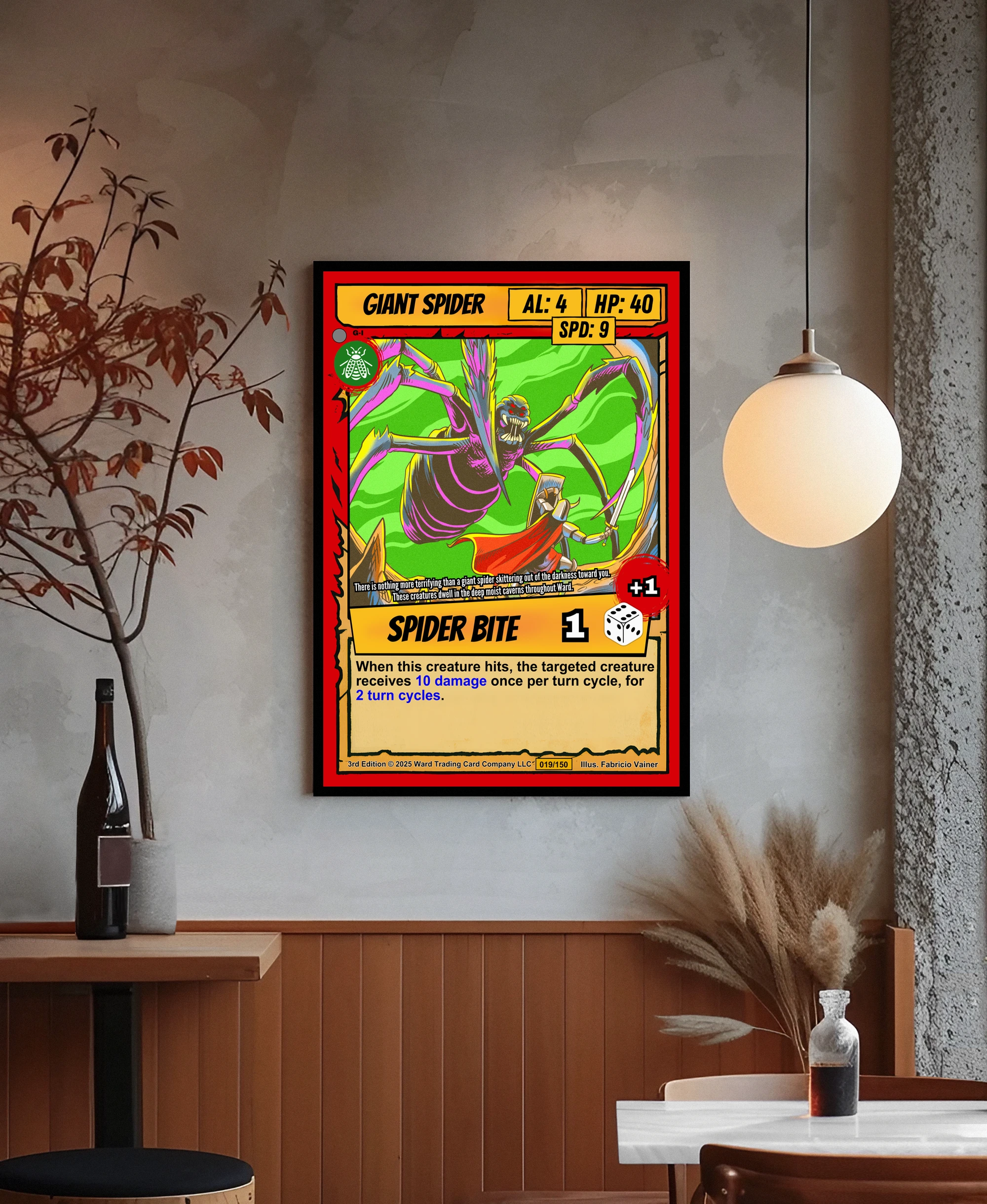 Giant Spider Canvas Art Print from Ward TCG - Image 4