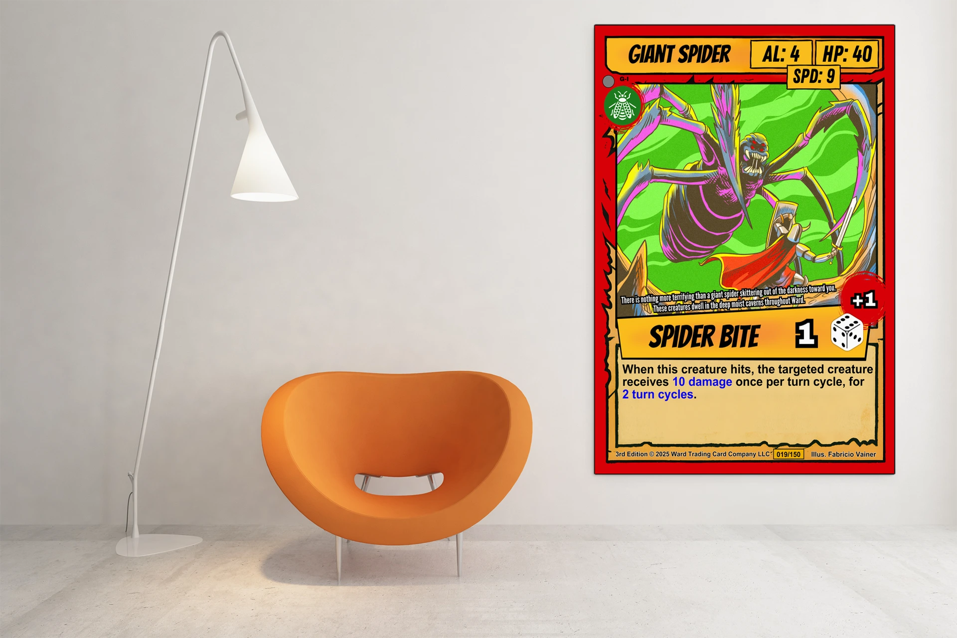 Giant Spider Canvas Art Print from Ward TCG