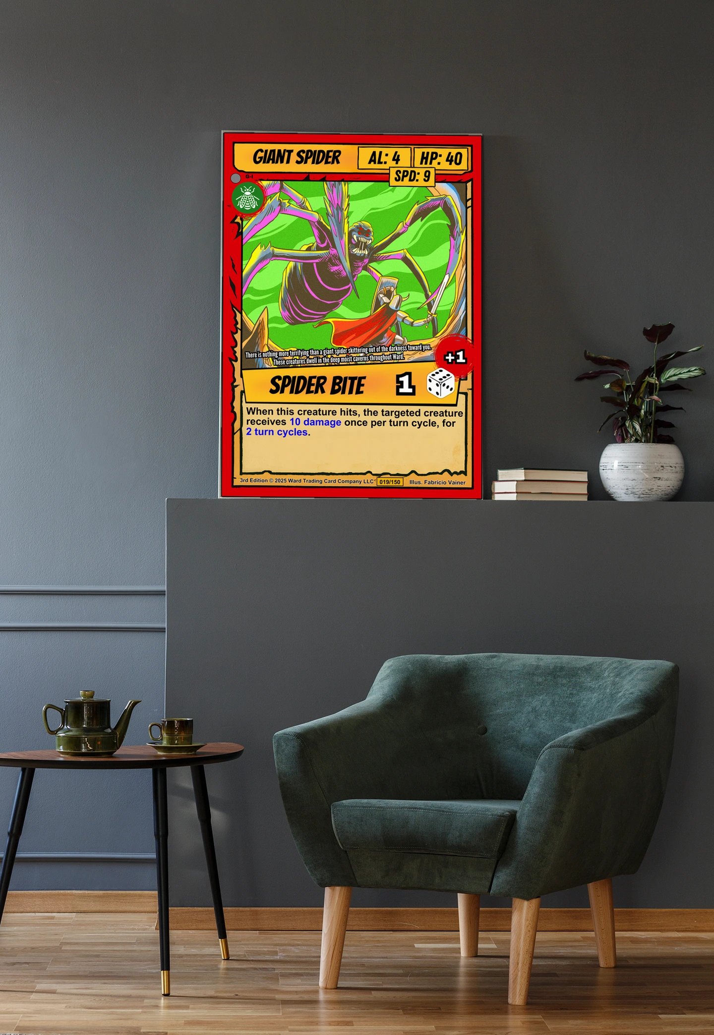 Giant Spider Canvas Art Print from Ward TCG - Image 5