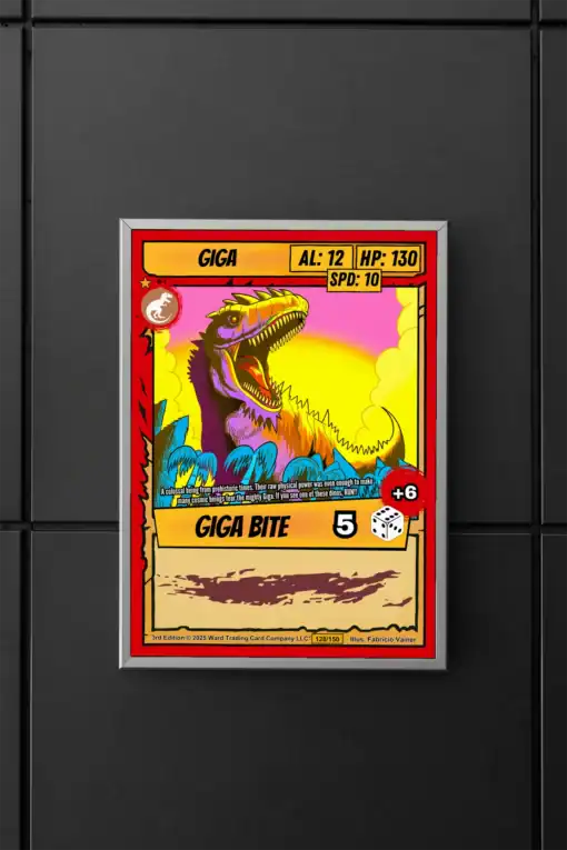 Giga Ward TCG Canvas Print - Fabricio Vainer Dinosaur Art