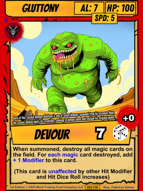 Alternative view of Gluttony Canvas Print from Ward TCG