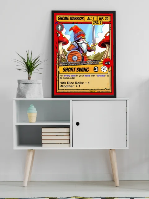Gnome Warrior Fantasy Wall Art from Ward TCG