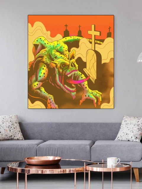 Grave Lurker Art Fantasy Canvas Artwork from Ward TCG