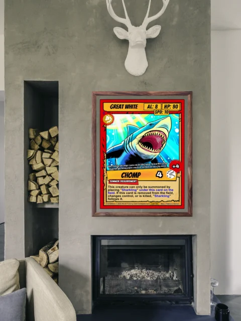 Great White Canvas Art Print from Ward TCG