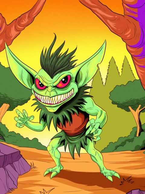 Alternative view of Gremlin Art Fantasy Wall Art from Ward TCG