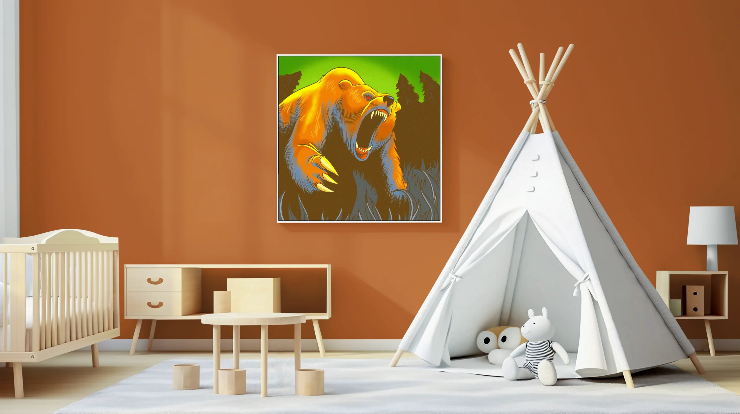 Grizzly Bear Art Fantasy Wall Art from Ward TCG - Image 4