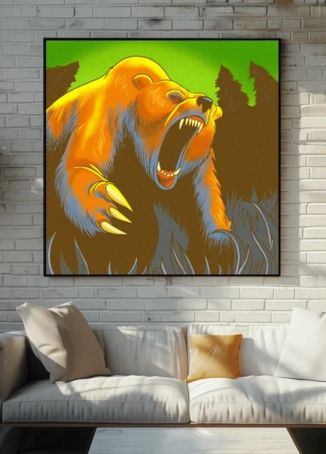 Grizzly Bear Art Fantasy Wall Art from Ward TCG