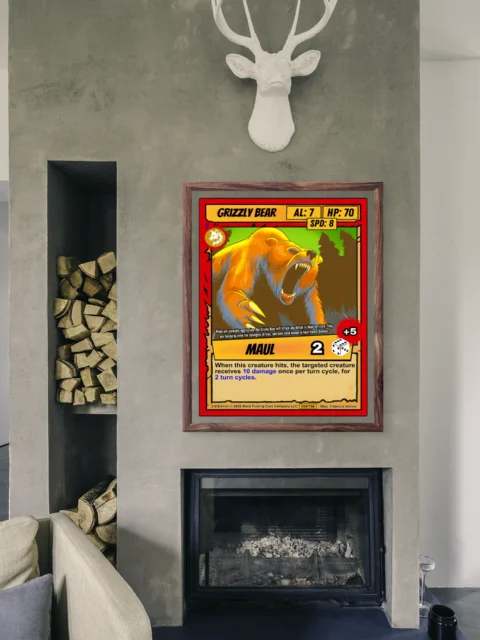 Grizzly Bear Fine Art Canvas from Ward TCG