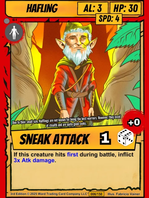 Alternative view of Halfling Fantasy Wall Art from Ward TCG