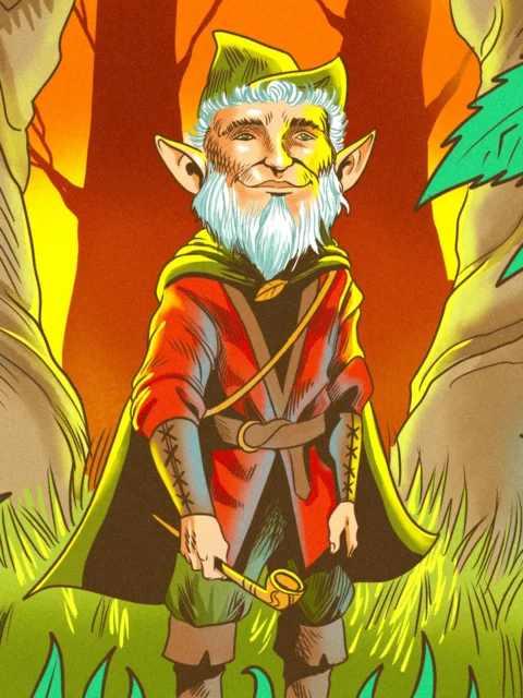 Alternative view of Halfling Art Canvas Art Print from Ward TCG