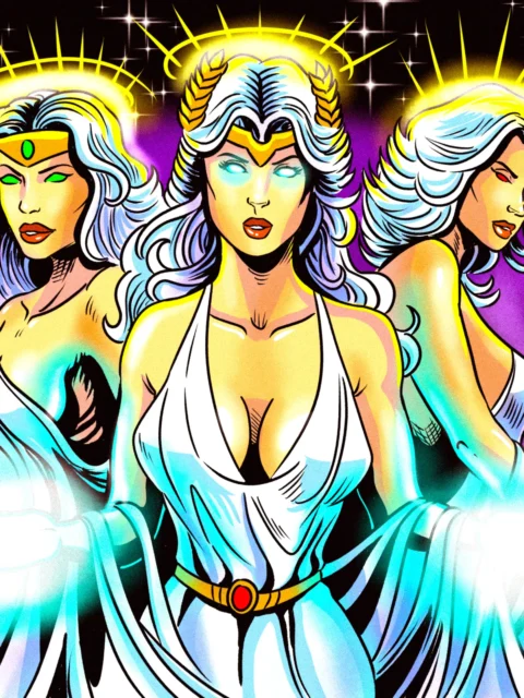 Alternative view of Hands Of Faith Art Fantasy Art Print from Ward TCG