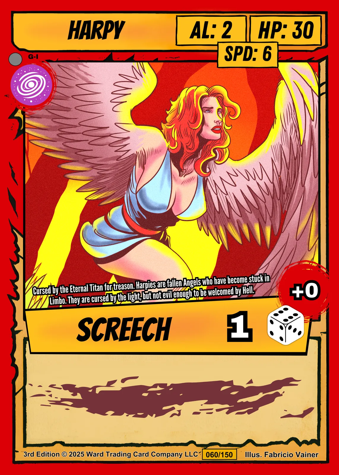 Harpy Canvas Art Print from Ward TCG - Image 2