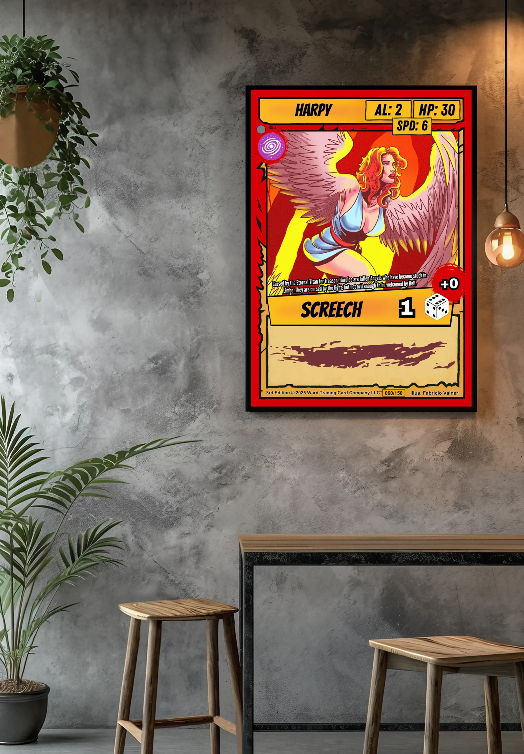 Harpy Canvas Art Print from Ward TCG