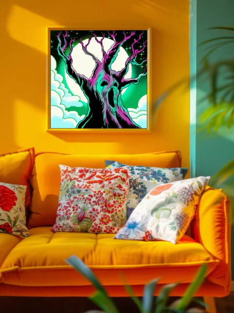 Haunted Tree Art Canvas Wall Art from Ward TCG
