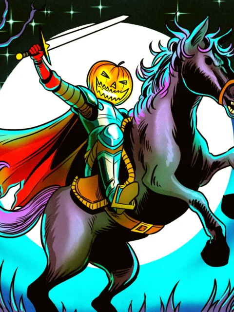 Alternative view of Headless Horseman Art Gallery Archival Print from Ward TCG
