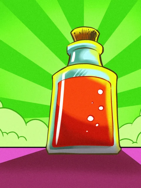 Alternative view of Health Potion Art Canvas Print from Ward TCG