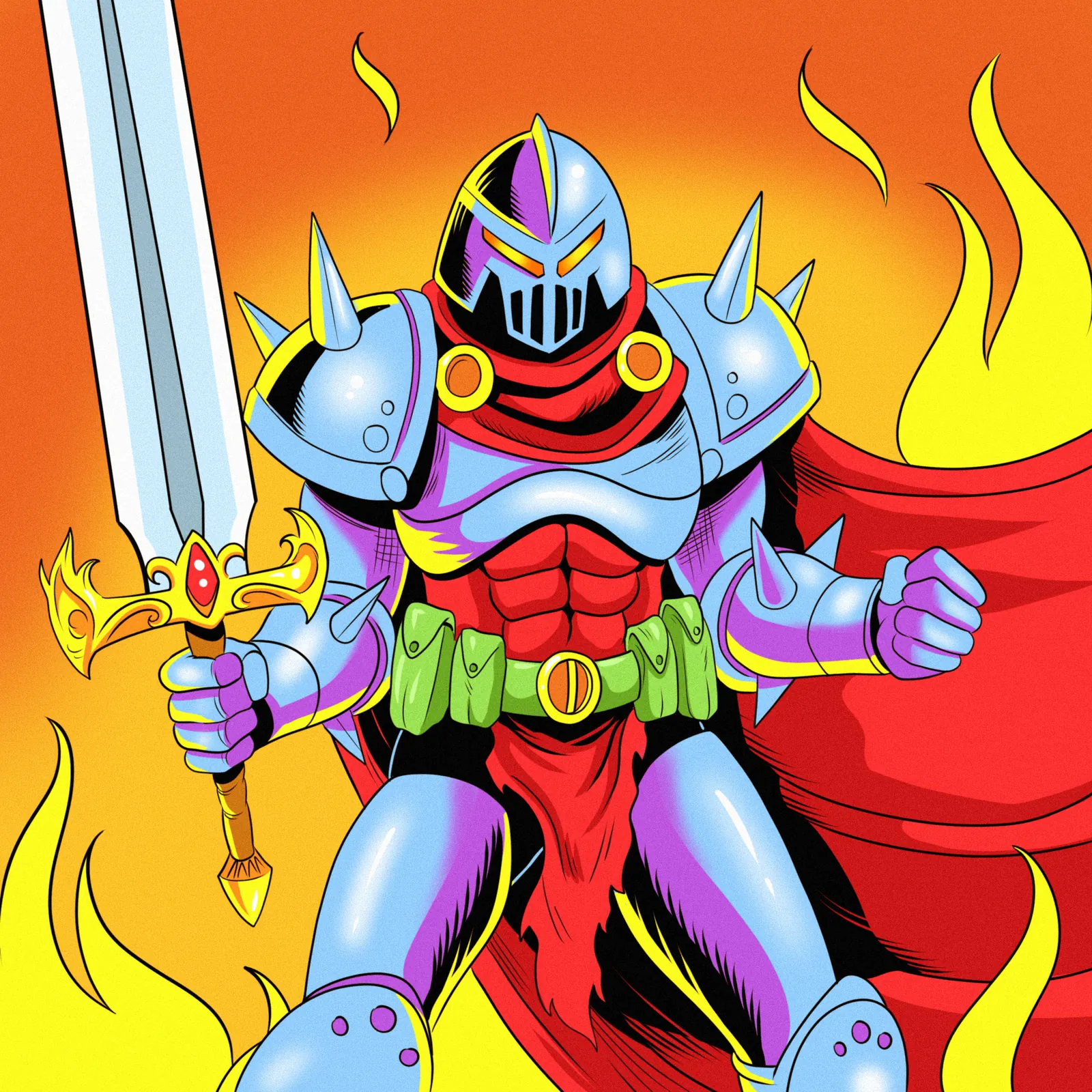 Hell Authority Art Canvas Art Print from Ward TCG - Image 2