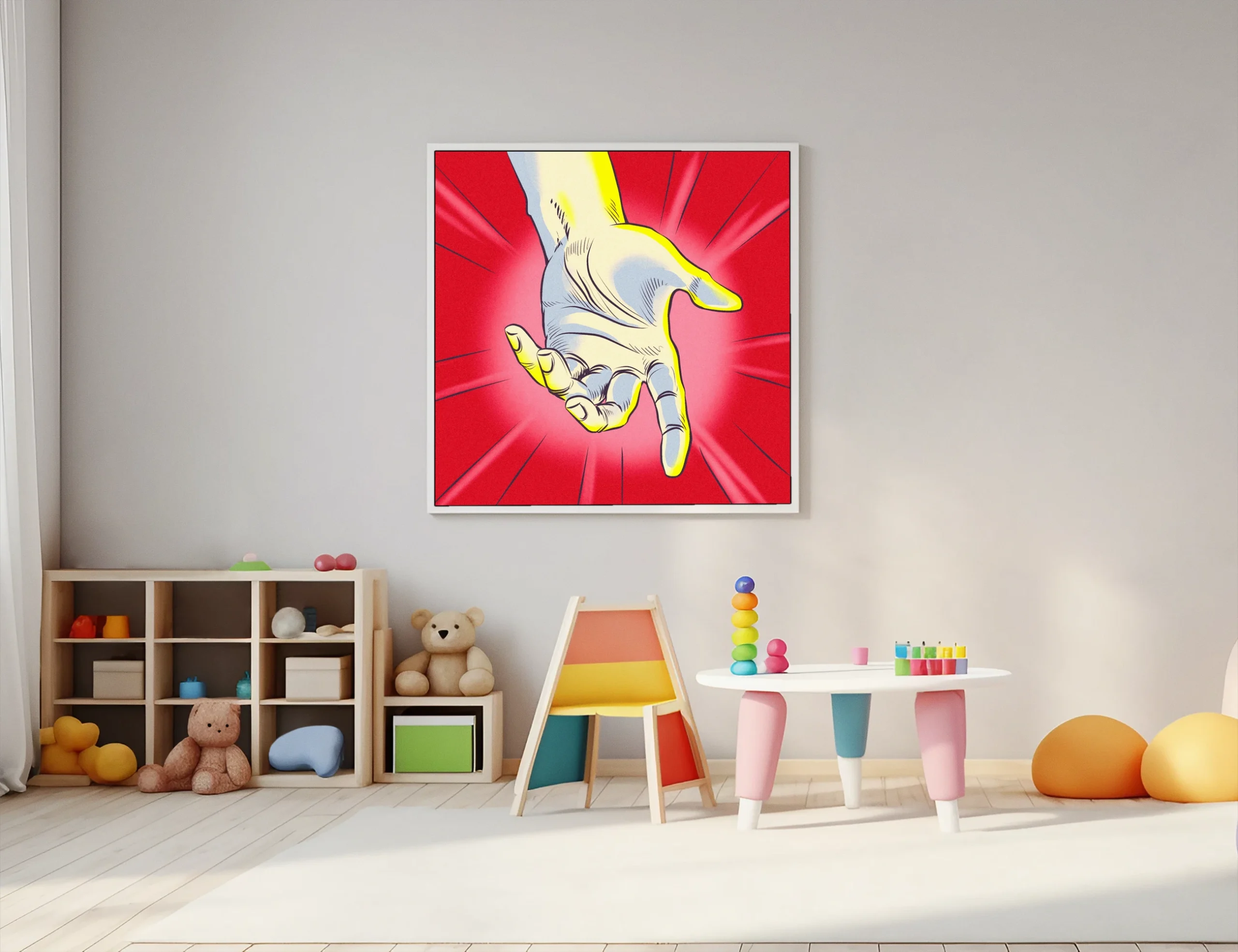 Helping Hand Art Fantasy Canvas Print from Ward TCG - Image 5