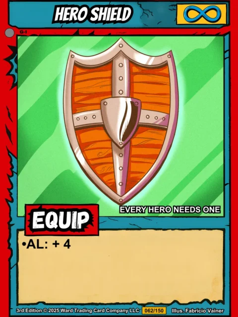 Alternative view of Hero Shield Gallery Canvas Print from Ward TCG