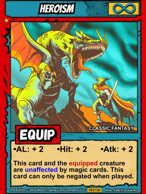 Alternative view of Heroism Fantasy Canvas Print from Ward TCG