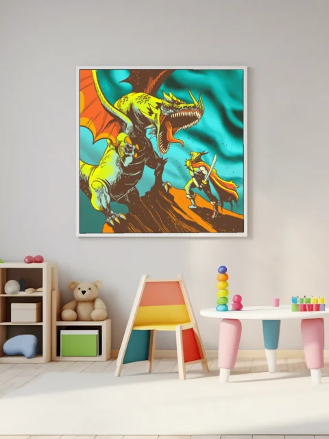 Heroism Art Fine Art Canvas from Ward TCG