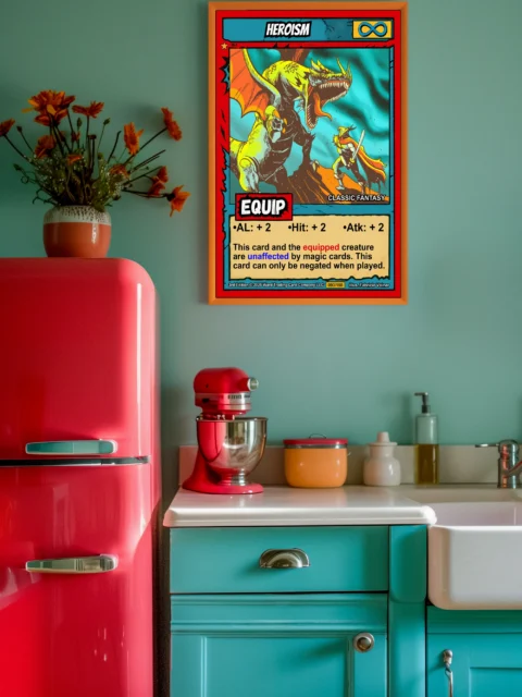 Heroism Fantasy Canvas Print from Ward TCG