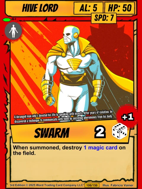 Alternative view of Hive Lord Fantasy Canvas Artwork from Ward TCG