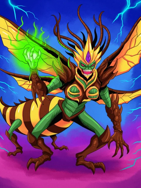 Alternative view of Hive Queen Art Fantasy Art Print from Ward TCG