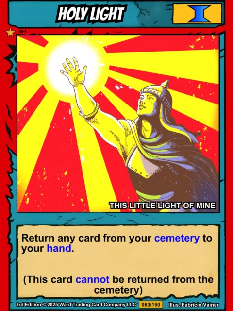 Alternative view of Holy Light Fine Art Canvas from Ward TCG