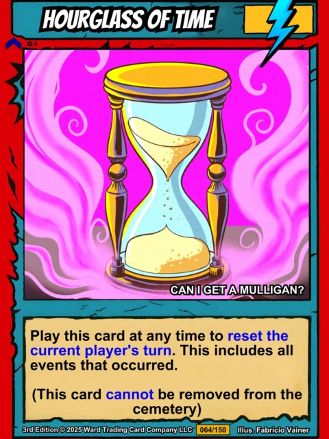 Alternative view of Hourglass Of Time Canvas Art Print from Ward TCG