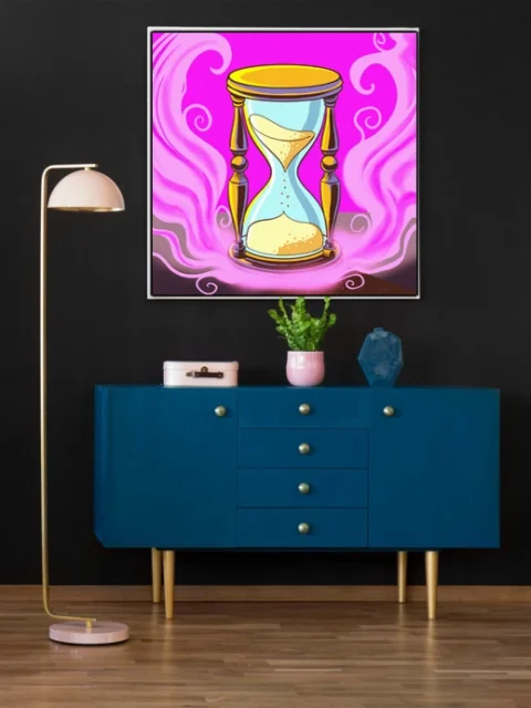 Hourglass Of Time Art Canvas Wall Art from Ward TCG