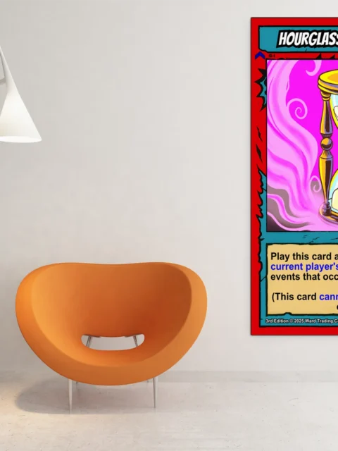 Hourglass Of Time Canvas Art Print from Ward TCG