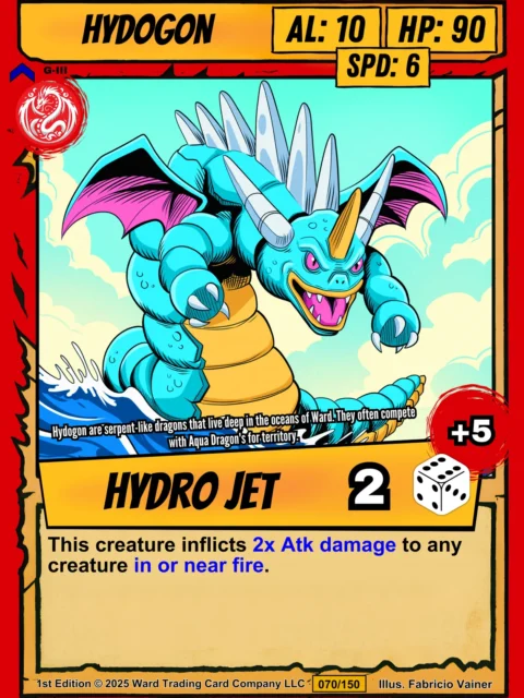 Alternative view of Hydogon Canvas Wall Art from Ward TCG