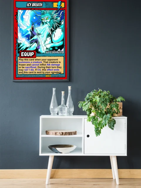Icy Breath Fantasy Canvas Artwork from Ward TCG
