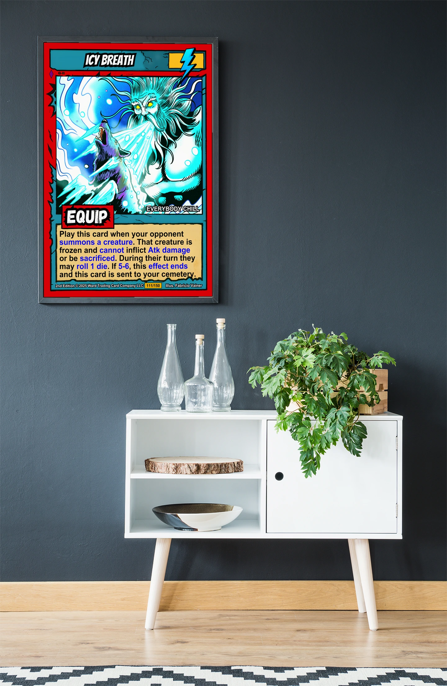 Icy Breath Fantasy Canvas Artwork from Ward TCG