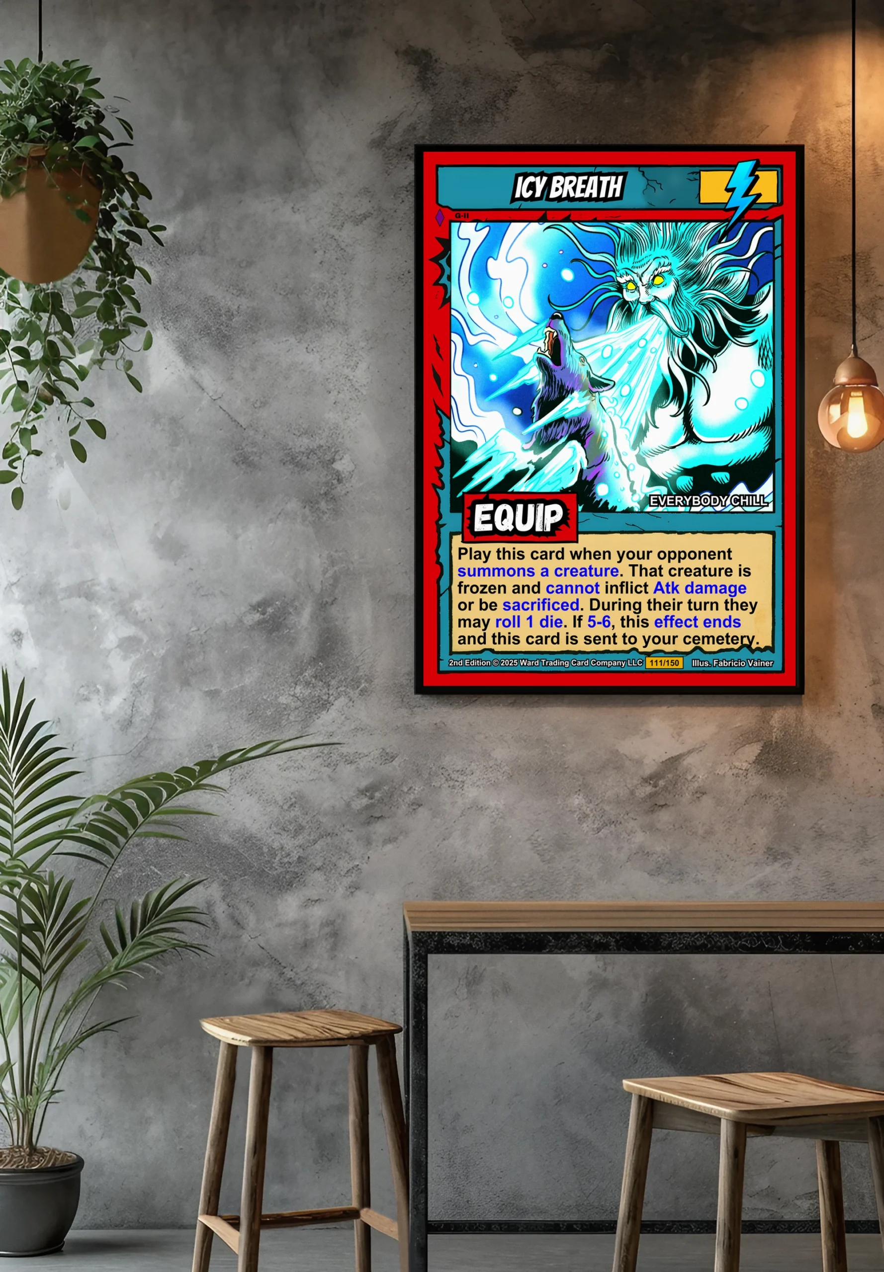 Icy Breath Fantasy Canvas Artwork from Ward TCG - Image 3