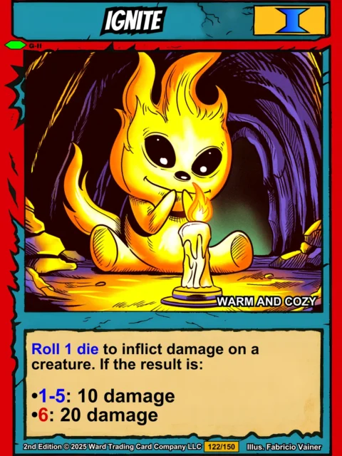 Alternative view of Ignite Fine Art Canvas from Ward TCG