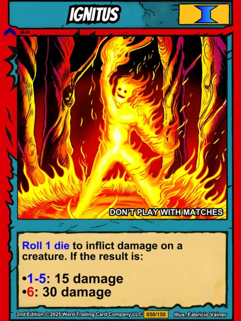 Alternative view of Ignitus Canvas Art Print from Ward TCG