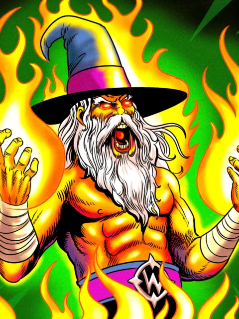 Alternative view of Inferno Wizard Art Canvas Art Print from Ward TCG